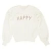 Spiritual Gangster Ivory Graphic Happy Block Party Sweater