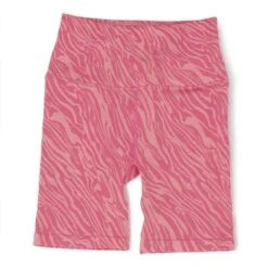 Spiritual Gangster Pink Animal Print Active Shorts