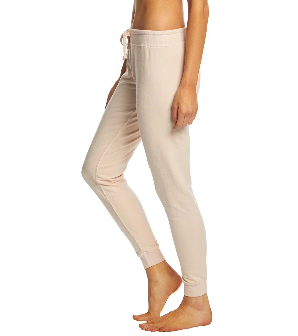 Spiritual Gangster Love Note Skinny Joggers Pink Sand - Image 2