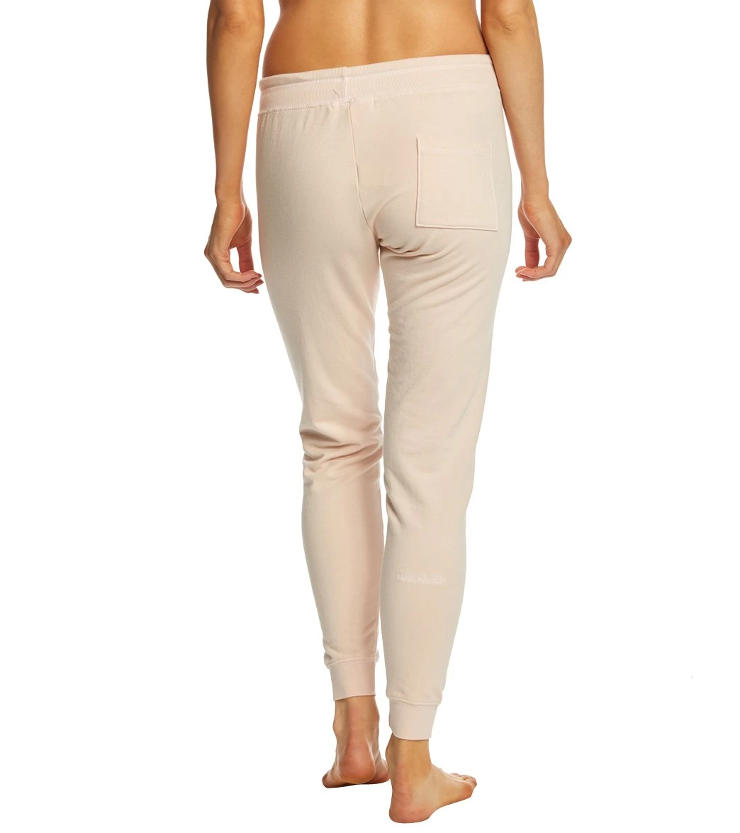 Spiritual Gangster Love Note Skinny Joggers Pink Sand - Image 4