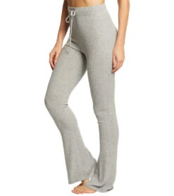 Spiritual Gangster High Rise Bell Pants Medium Heather Grey