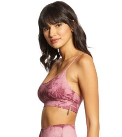 Spiritual Gangster Seamless Scoop Tie Dye Bralette Tie Dye Pink Smoke