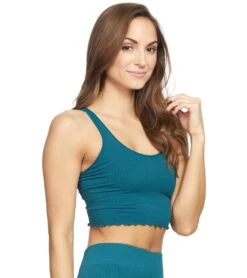 Spiritual Gangster Amor Seamless Crop Tank Spruce