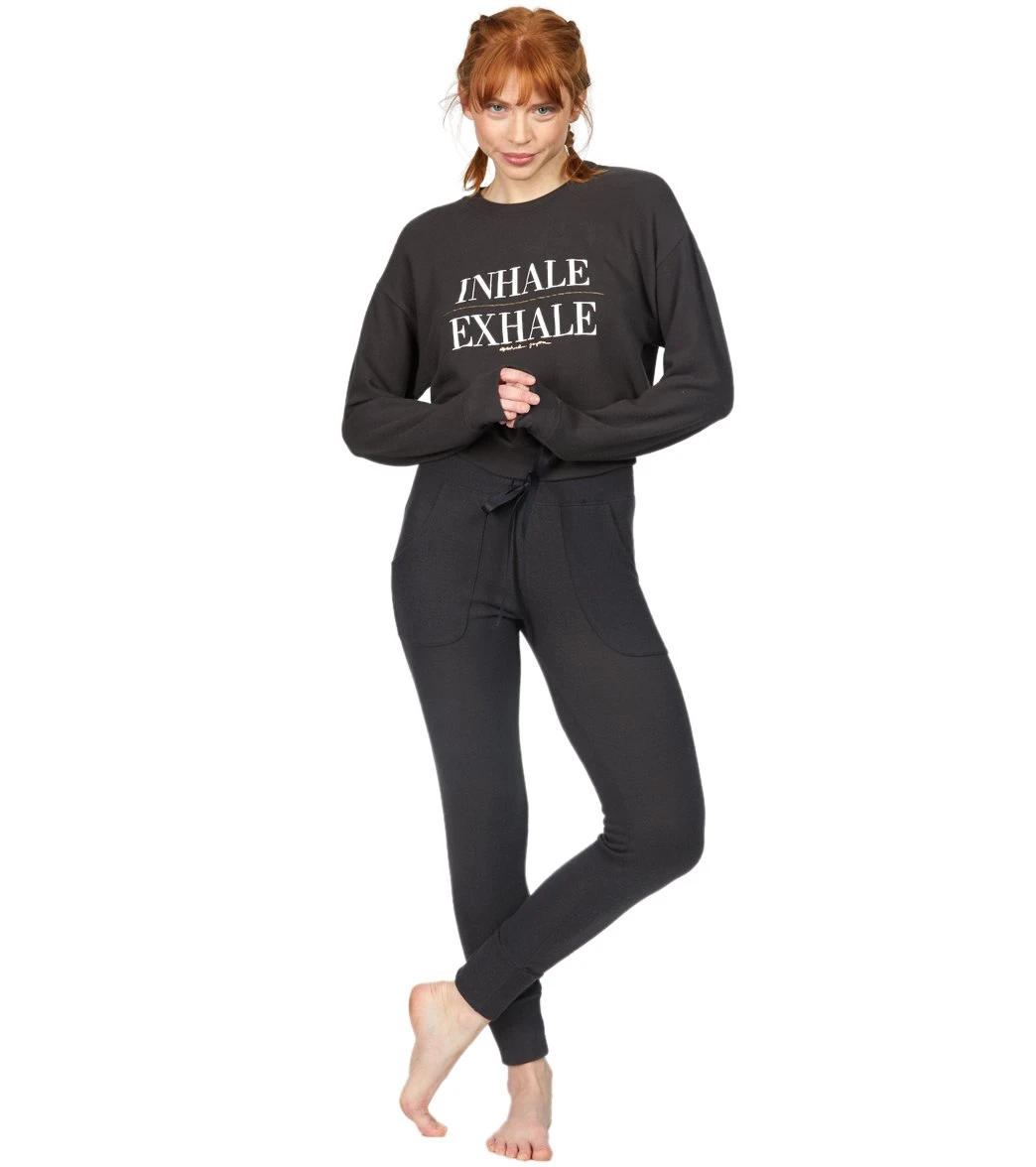 Spiritual Gangster Hacci Tapered Jogger Vintage Black - Image 3