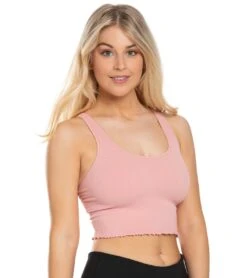 Spiritual Gangster Amor Crop Tank Pink Sky