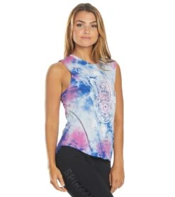 Spiritual Gangster Hamsa Muscle Tank Nebulus Tie Dye