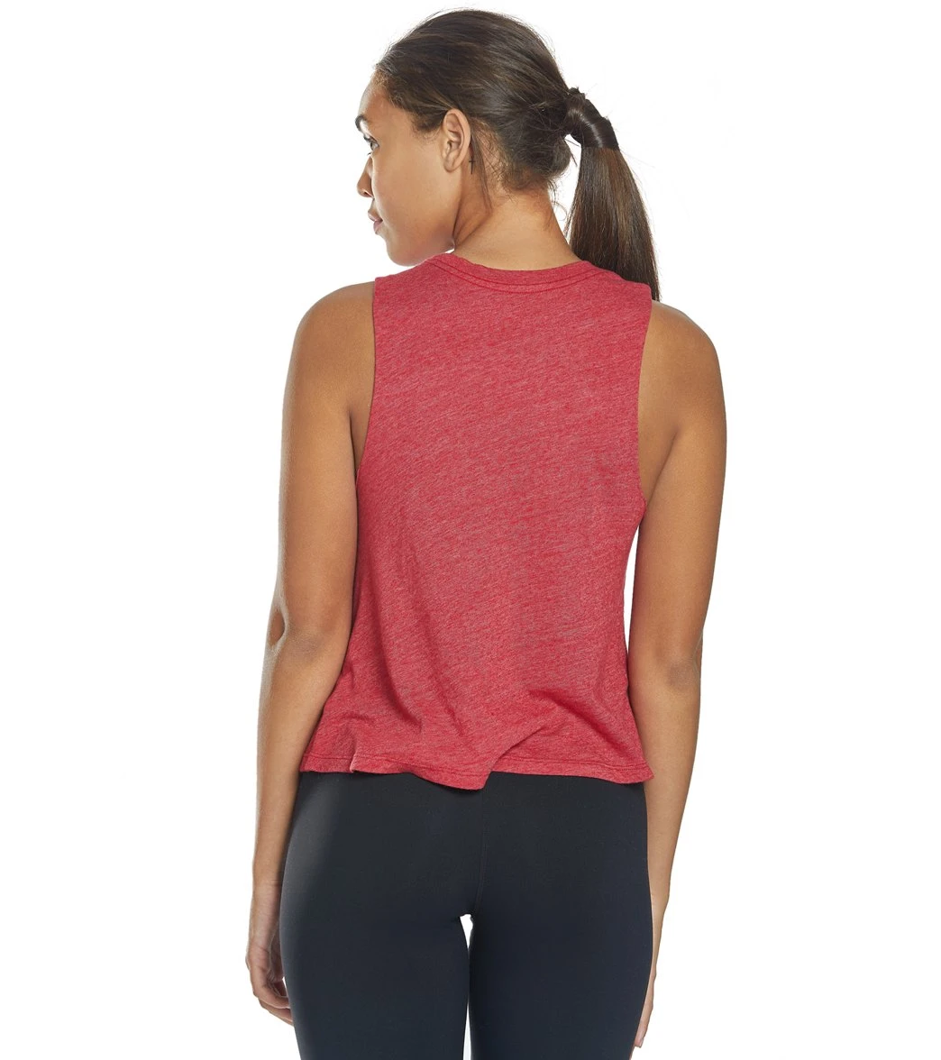 Spiritual Gangster Love Crop Tank Crimson - Image 2