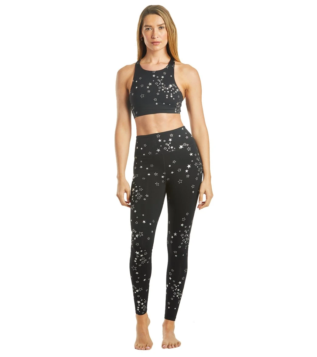 Spiritual Gangster Stars High Neck Yoga Sports Bra - Image 4