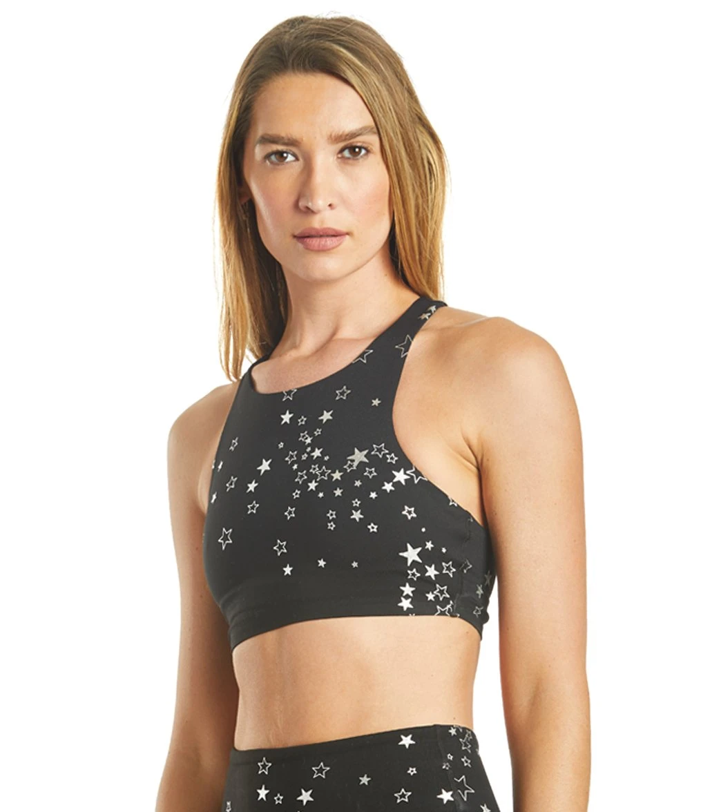 Spiritual Gangster Stars High Neck Yoga Sports Bra - Image 5