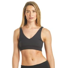 Spiritual Gangster Ribbed Plunge Bra