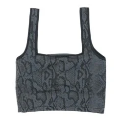 Spiritual Gangster Charcoal Animal Print Amara Bra