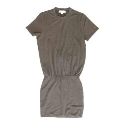 Spiritual Gangster Charcoal Solid Open Back Mini Dress