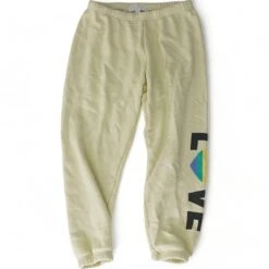 Spiritual Gangster Yellow Graphic Love Sweatpants
