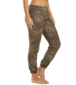 Spiritual Gangster Perfect Sweatpants Cheetah Print