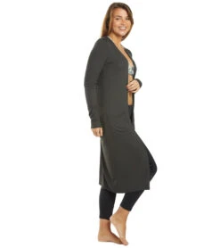 Spiritual Gangster Slim Sleeve Cardi Vintage Black