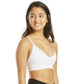 Spiritual Gangster Selene Triangle Yoga Sports Bra White
