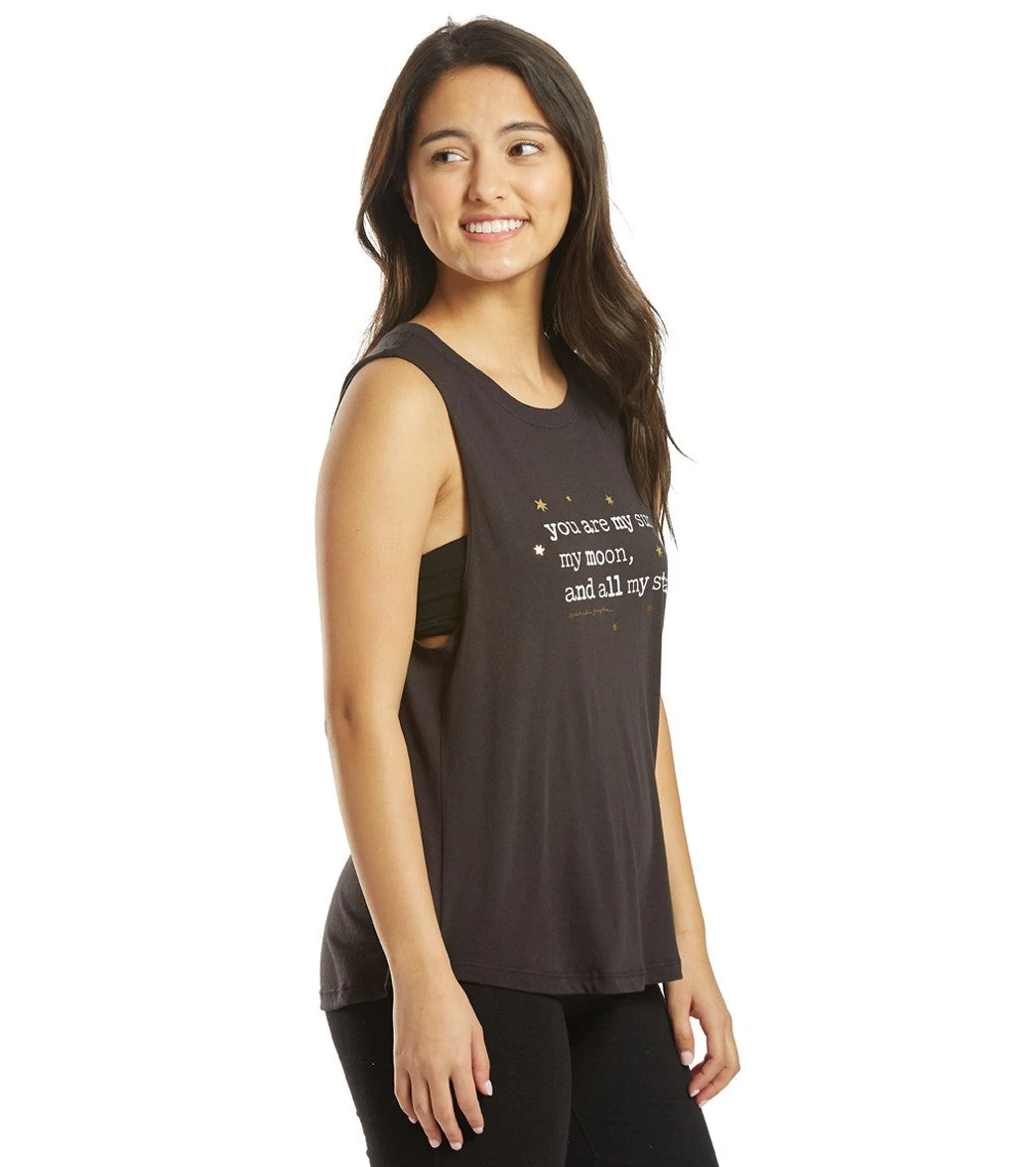 Spiritual Gangster Stars Muscle Yoga Tank - Image 2