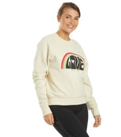 Spiritual Gangster Love Classic Crew Sweatshirt Sandshell