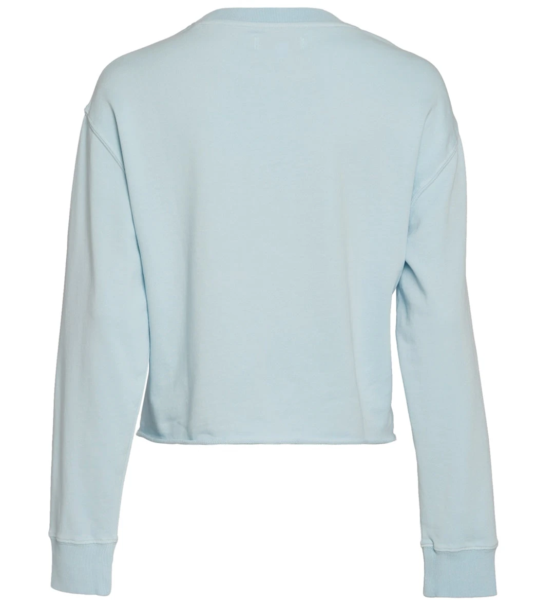Spiritual Gangster Sunshine Mazzy Pullover Sweatshirt Washed Aqua