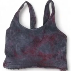 Spiritual Gangster Multi Tie Dye Galaxy Amor Cropped Tank