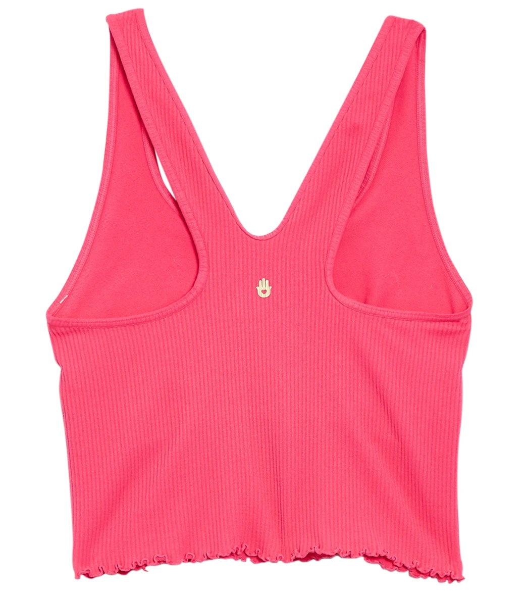 Spiritual Gangster Amor Crop Tank Rasberry