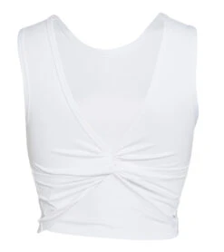 Spiritual Gangster Twisted Open Back Tank White