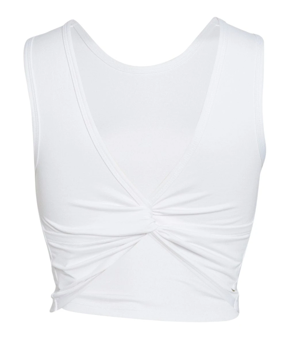 Spiritual Gangster Twisted Open Back Tank White