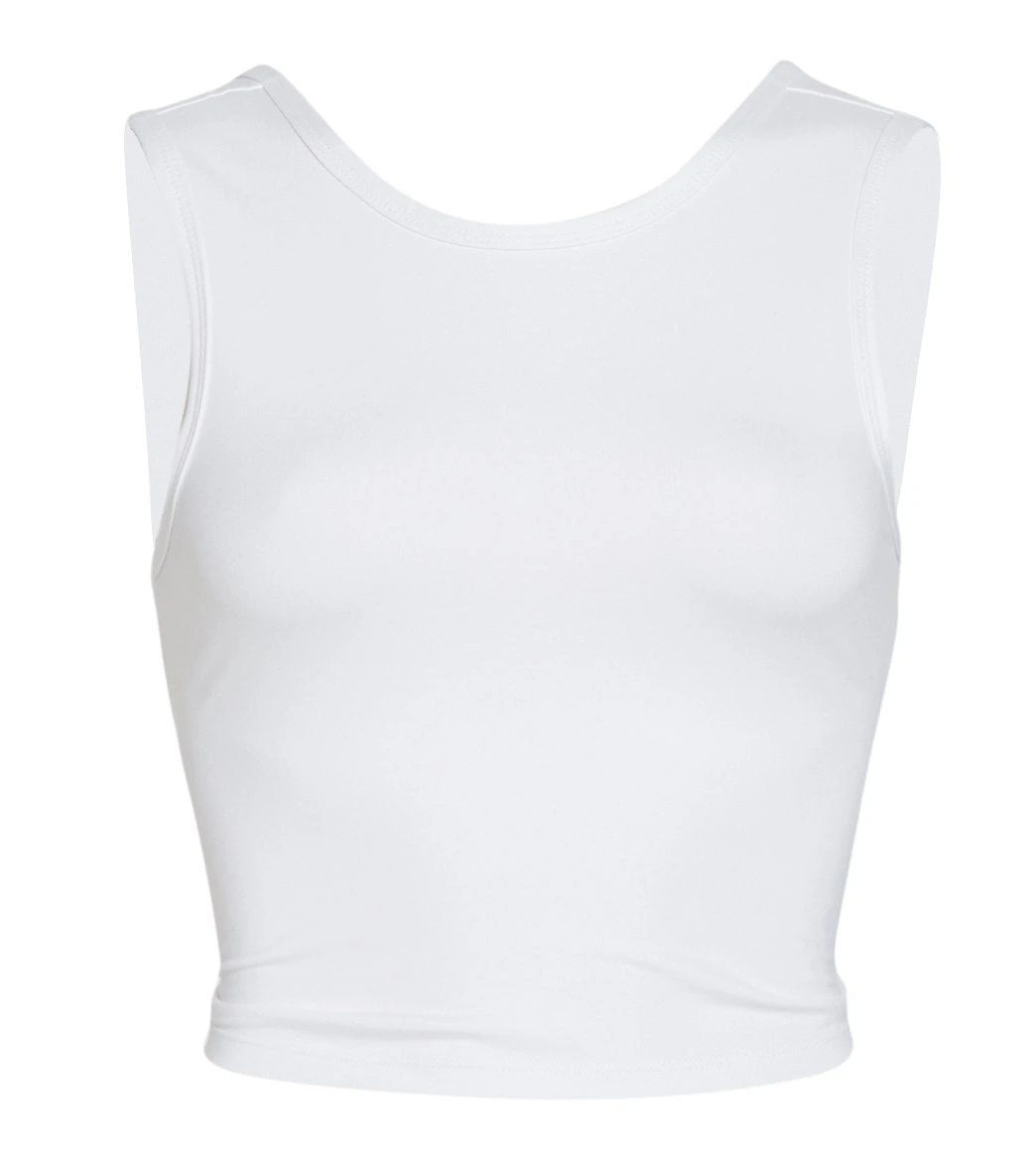 Spiritual Gangster Twisted Open Back Tank White - Image 2