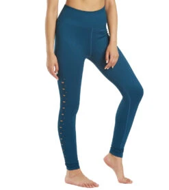 Spiritual Gangster Self Love Yoga Leggings Blue Spruce