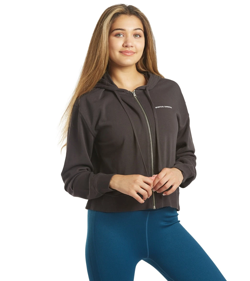 Spiritual Gangster SG Flow Zip Hoodie Vintage Black