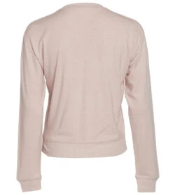 Spiritual Gangster Moon Crew Neck Savasana Pullover Rose Quartz