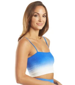 Spiritual Gangster Wide Rib Bandeau Cami Waterfall Print