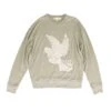 Spiritual Gangster Green Solid Dove Relaxed Savasana Crewneck Sweater