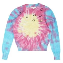 Spiritual Gangster Multi Tie Dye Brooklyn Crewneck Sweater