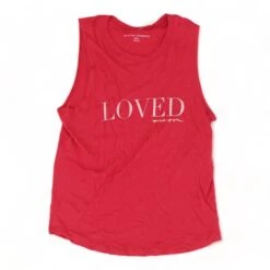 Spiritual Gangster Red Graphic Loved Muscle Tank