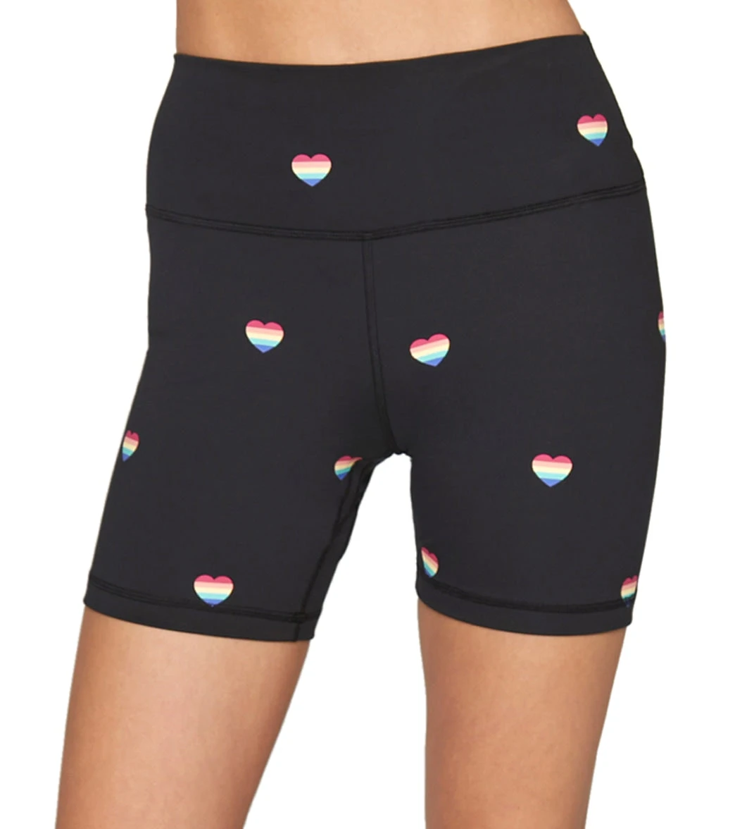 Spiritual Gangster SG Intent High Waisted Biker Shorts Summer Heart Print - Image 5