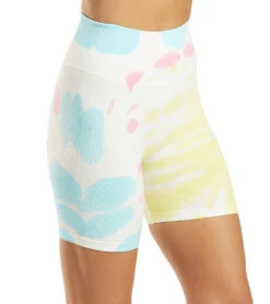 Spiritual Gangster Biker Shorts Sunburst Tie Dye