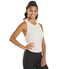 Spiritual Gangster Dream Tie Back Tank Quartz