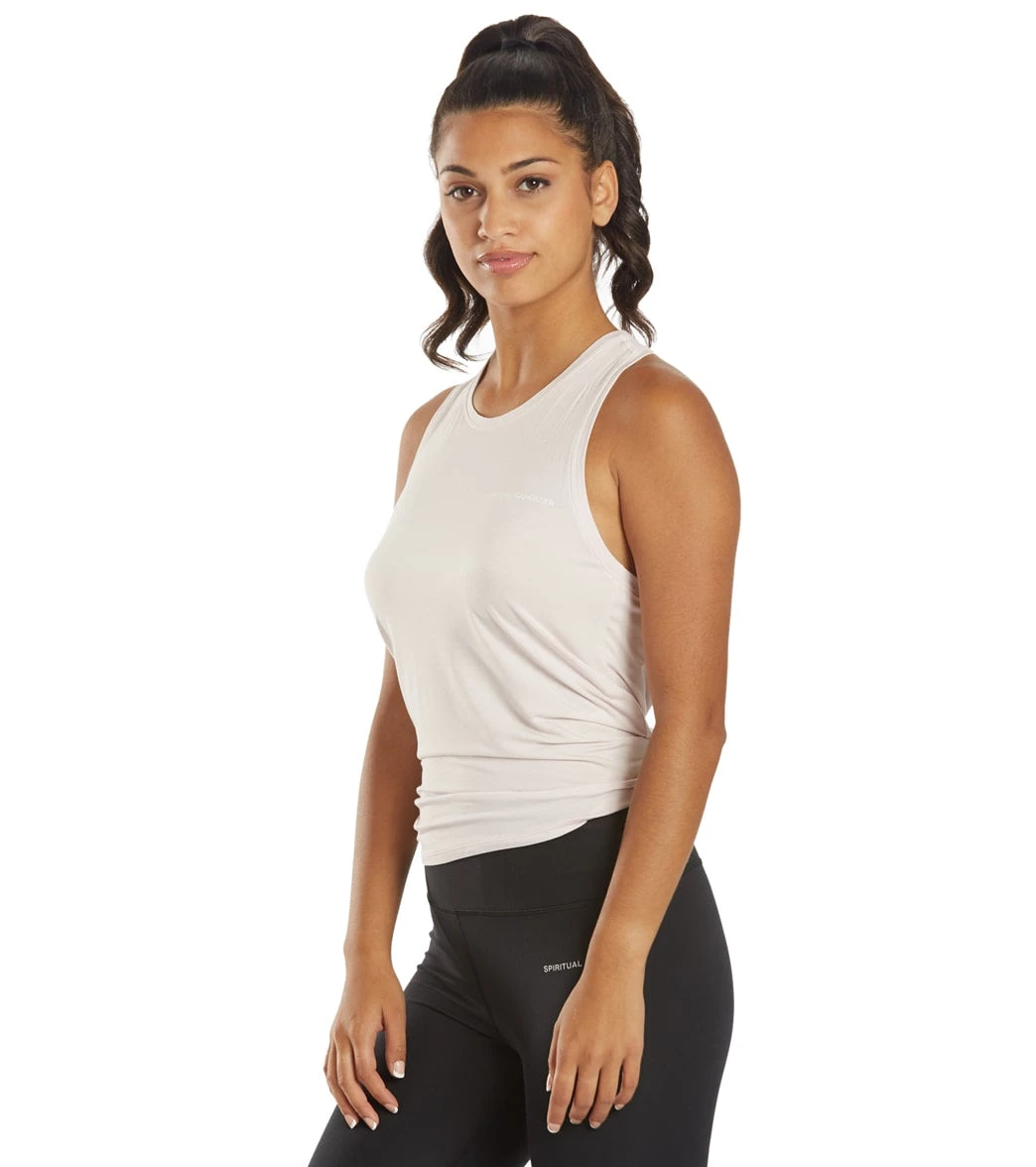 Spiritual Gangster Dream Tie Back Tank Quartz - Image 4