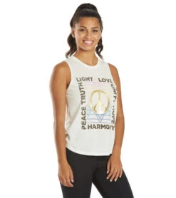 Spiritual Gangster Harmony Muscle Tank Stone