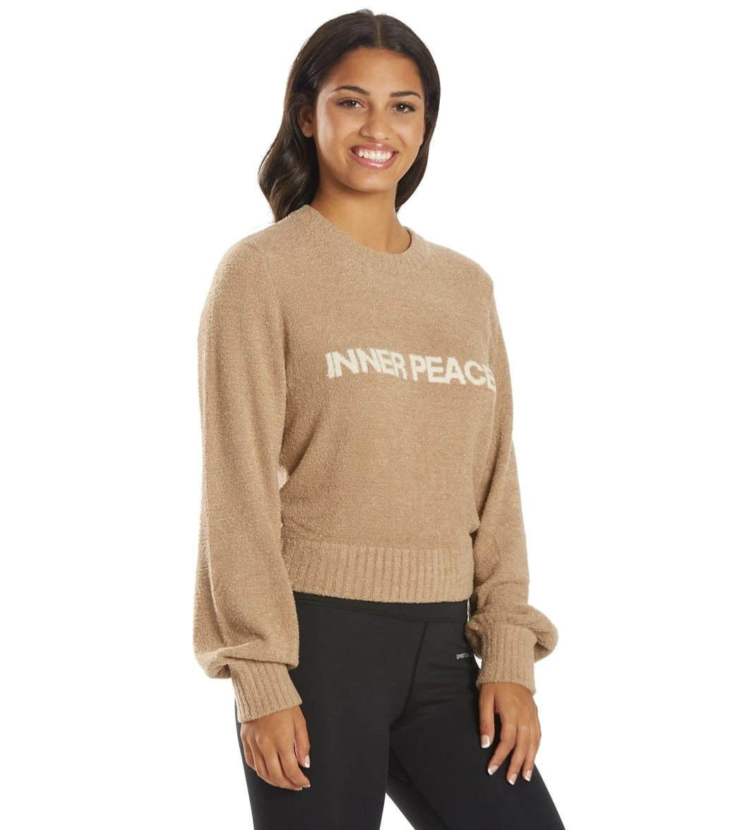 Spiritual Gangster Inner Peace Melody Crew Pullover Camel