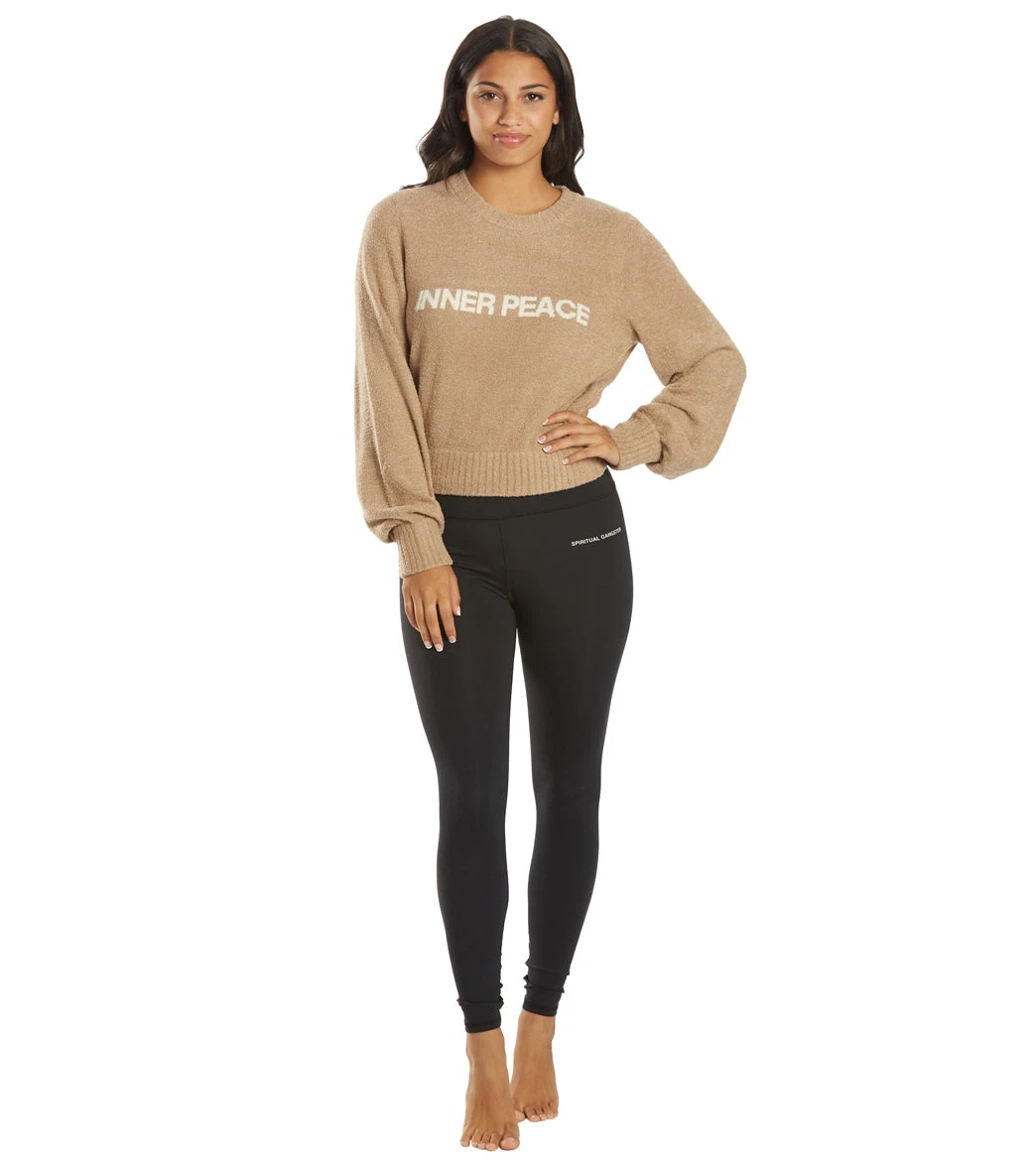 Spiritual Gangster Inner Peace Melody Crew Pullover Camel - Image 3