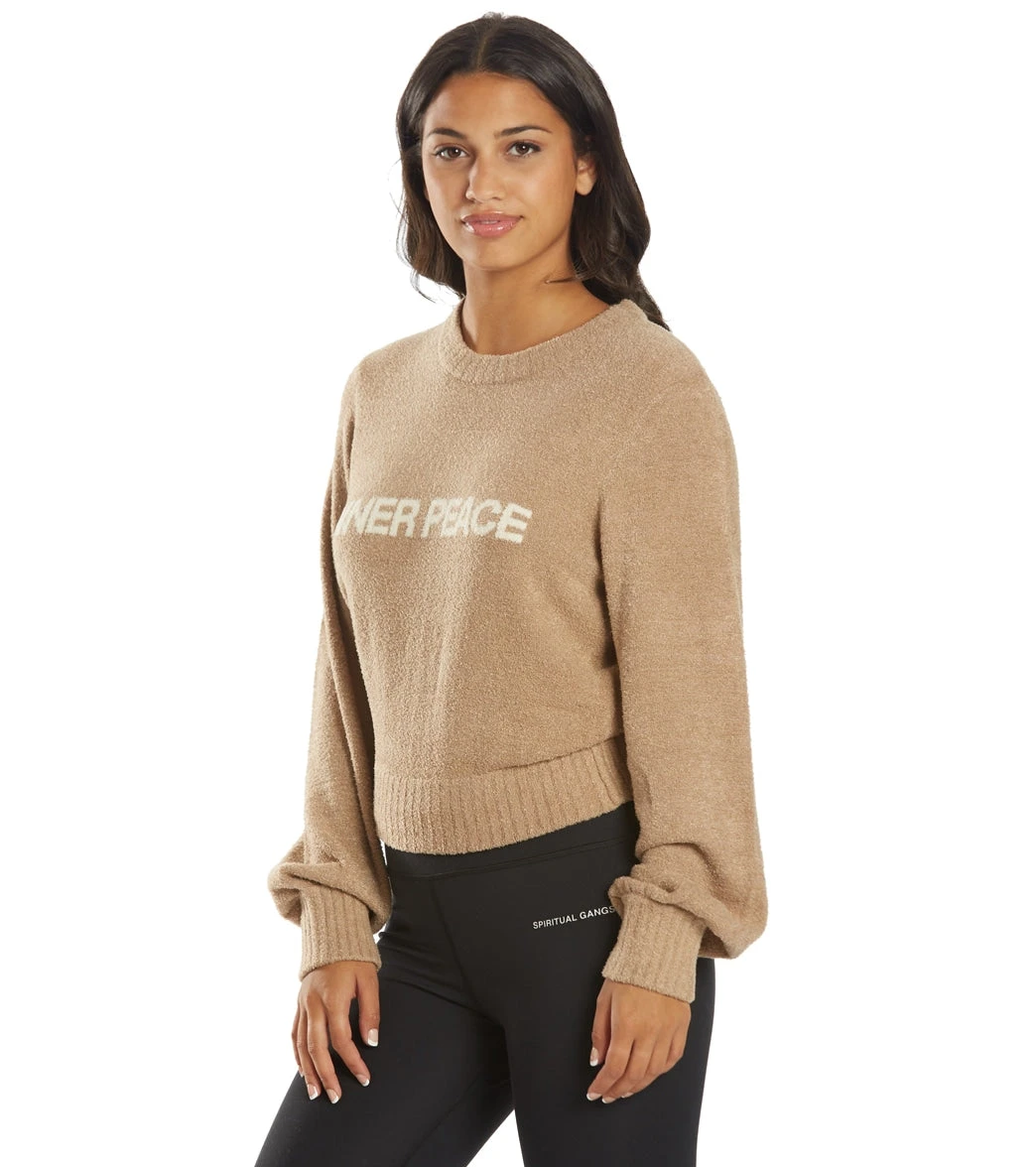 Spiritual Gangster Inner Peace Melody Crew Pullover Camel - Image 4