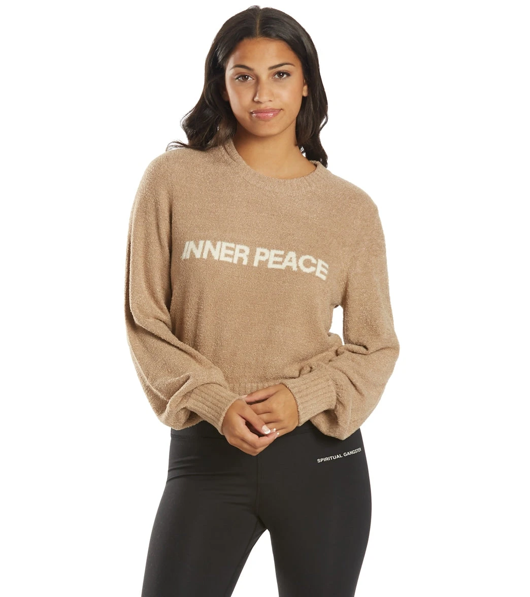 Spiritual Gangster Inner Peace Melody Crew Pullover Camel - Image 5