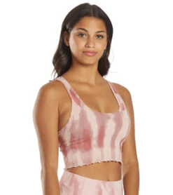 Spiritual Gangster Amor Crop Tank Winter Rose Tie Dye