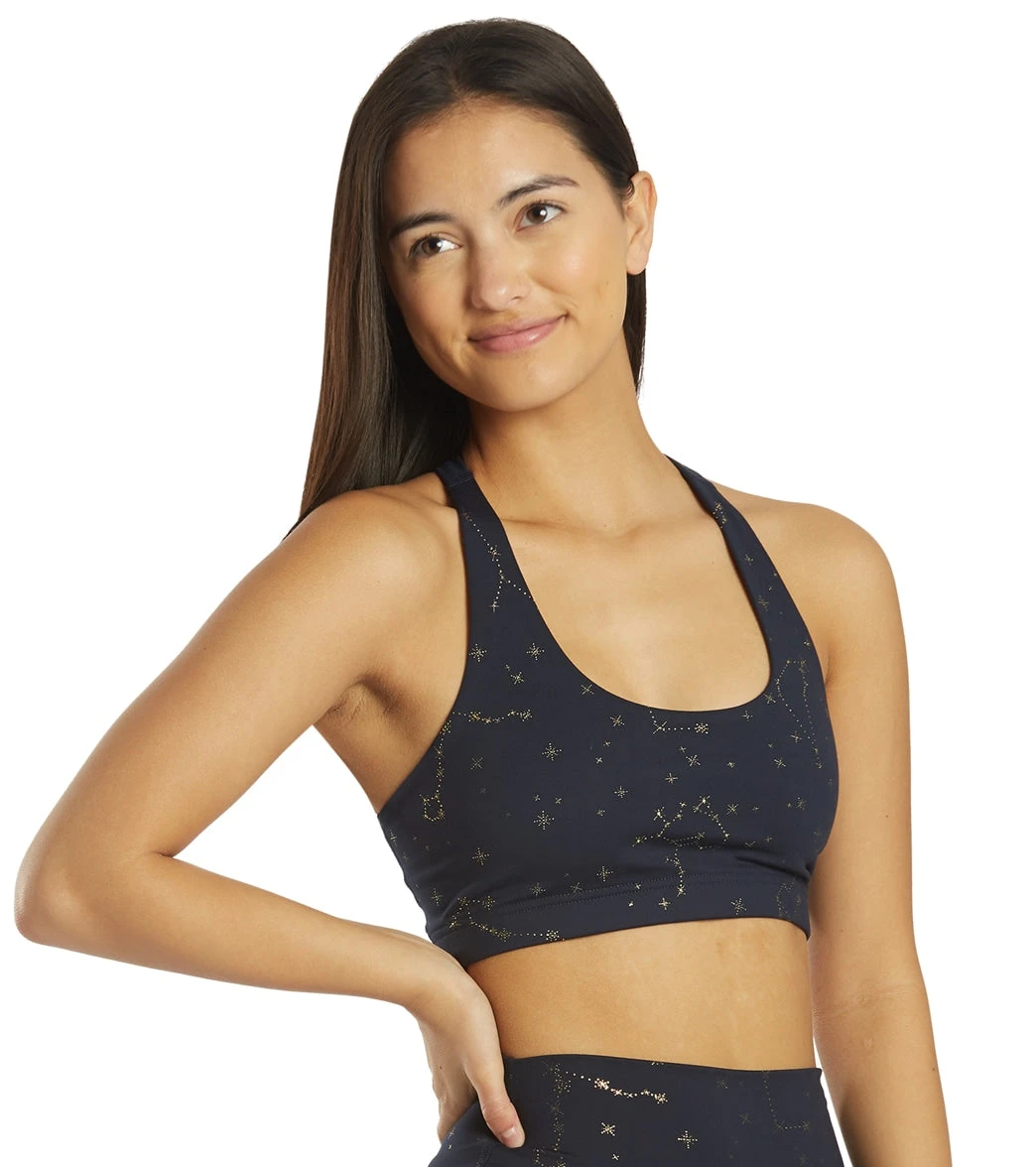 Spiritual Gangster Verve Sports Bra Sapphire Zodiac Shimmer