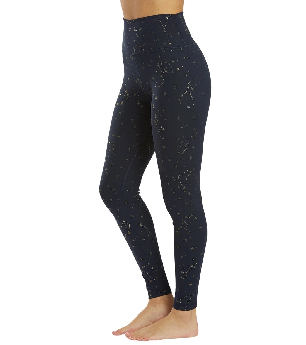 Spiritual Gangster SG Intent High WaiSteel Tie Dyed Legging Sapphire Zodiac Shimmer - Image 4