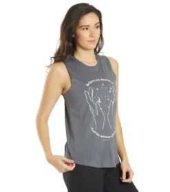 Spiritual Gangster Believe Muscle Tank Slate
