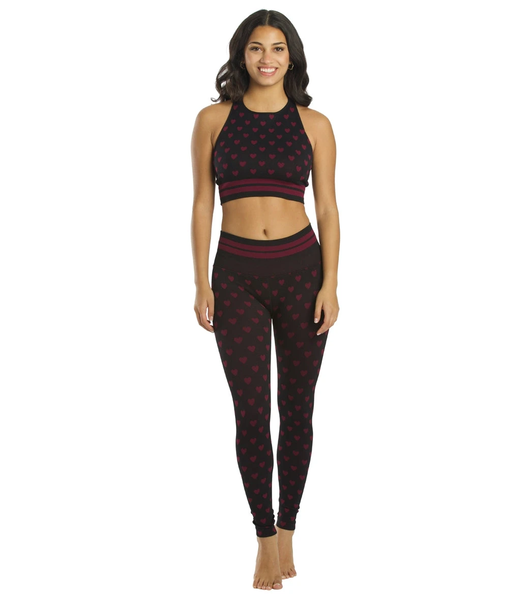 Spiritual Gangster Love Sculpt Jacquard Legging Rosaline Heart Print - Image 3