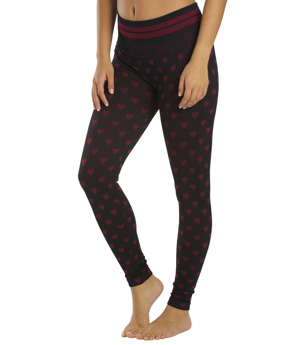 Spiritual Gangster Love Sculpt Jacquard Legging Rosaline Heart Print - Image 4